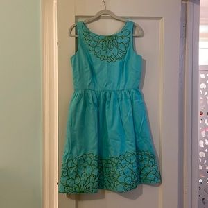 EUC Lilly Pulitzer teal dress size 10